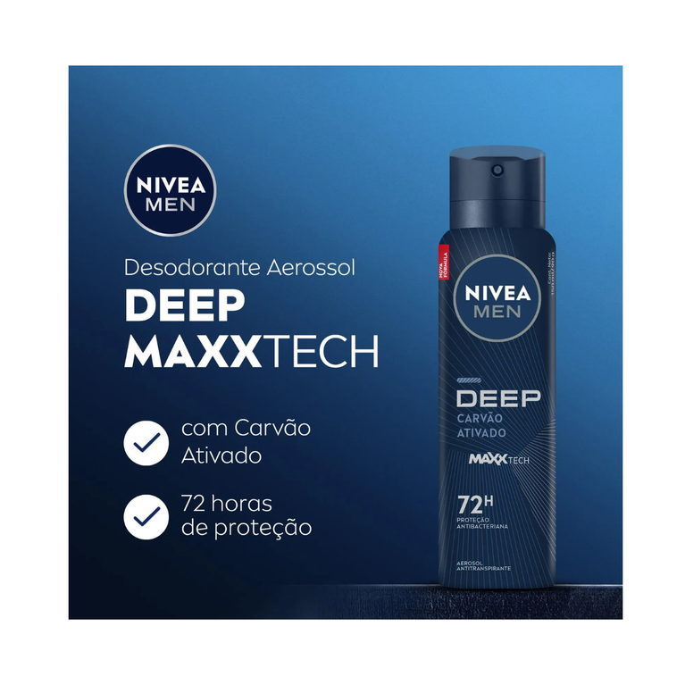 Desodorante Aerosol Nivea Men Deep 150ml