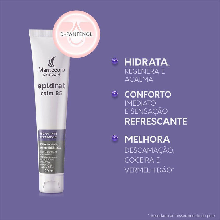 Hidratante Reparador Facial Epidrat Calm B5 20ml Mantecorp - Drogaria Poupa Centro