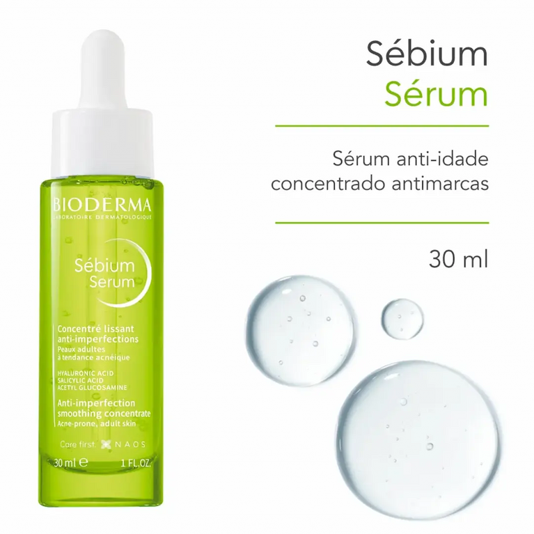 Sérum Concentrado Anti-idade Antimarcas Sebium Bioderma 30ml VALIDADE 05/2026