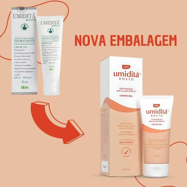 CREME GEL UMIDITÁ ROSTO FPS 25 COM 50ML - Drogaria Poupa Centro
