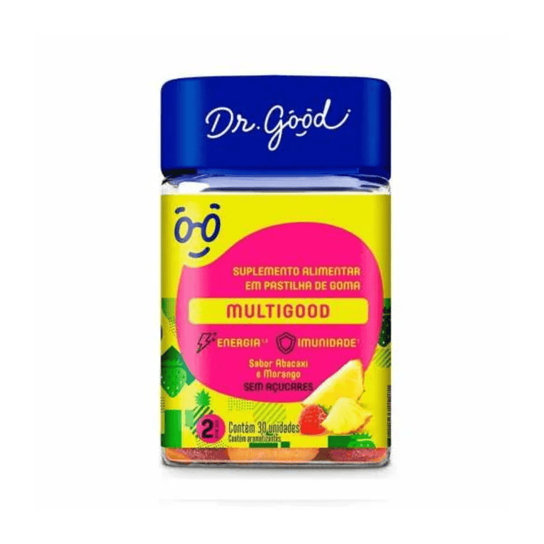 Multigood Abacaxi e Morango 30 Gomas Dr. Good FIni - Drogaria Poupa Centro