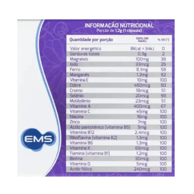 Suplevit Mulher 30 cápsulas gel EMS