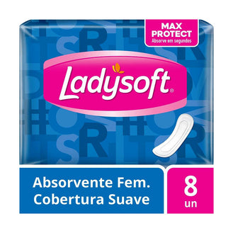 Absorvente Ladysoft Verde Médio 8 Unidades - Proteção e Conforto