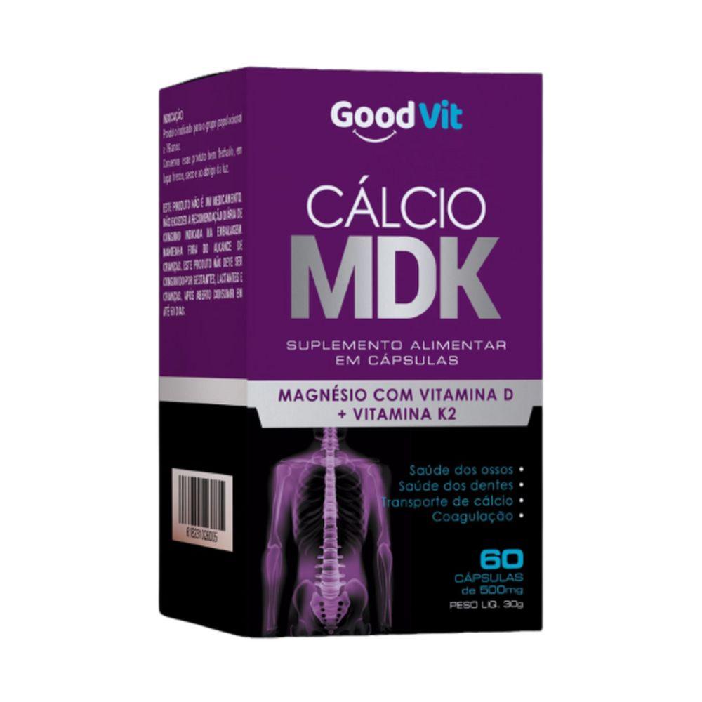 Suplemento Alimentar Good Vit Cálcio MDK 60 Cápsulas