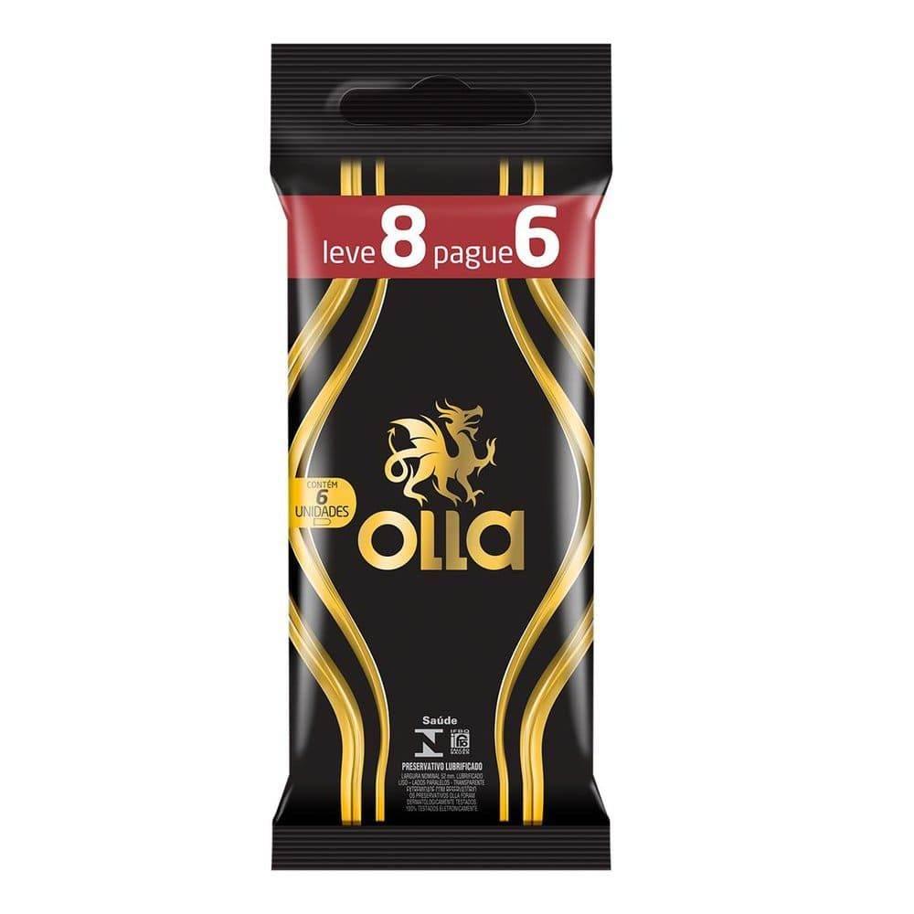Preservativo Olla Lubrificado Com 8 Unidades - Drogaria Poupa Centro
