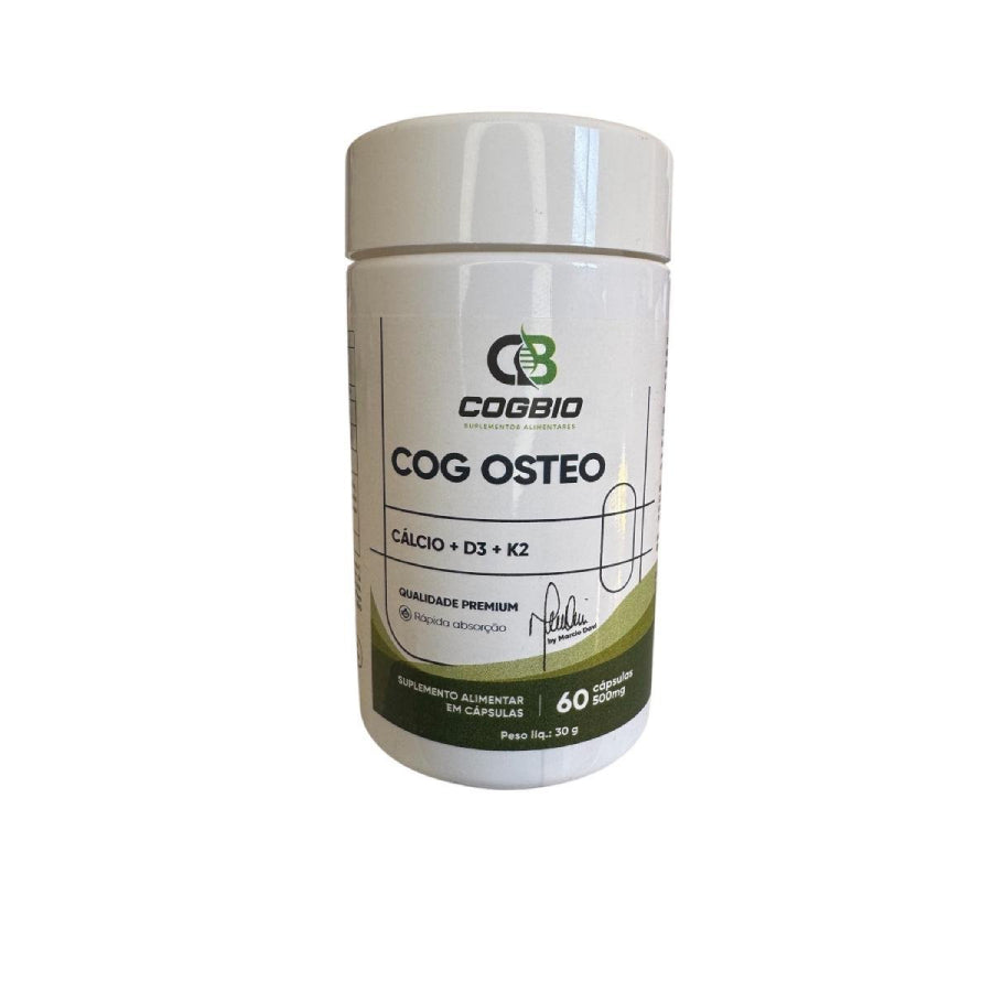 Cálcio 500 + Vitamina D + Vitamina K2 60 Cáps -Cog Osteo