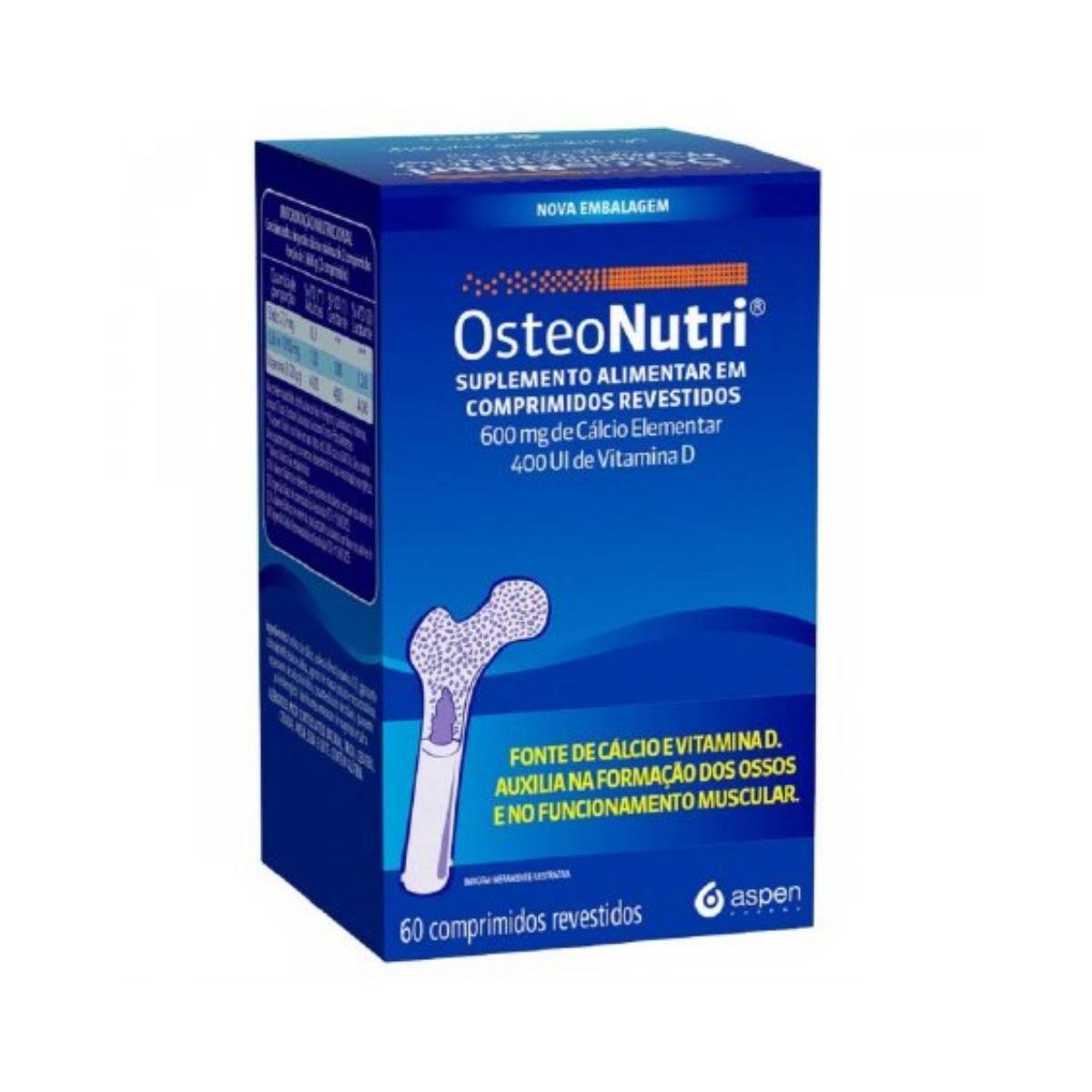 Osteonutri 600mg/400ui Com 60 Comprimidos - Drogaria Poupa Centro