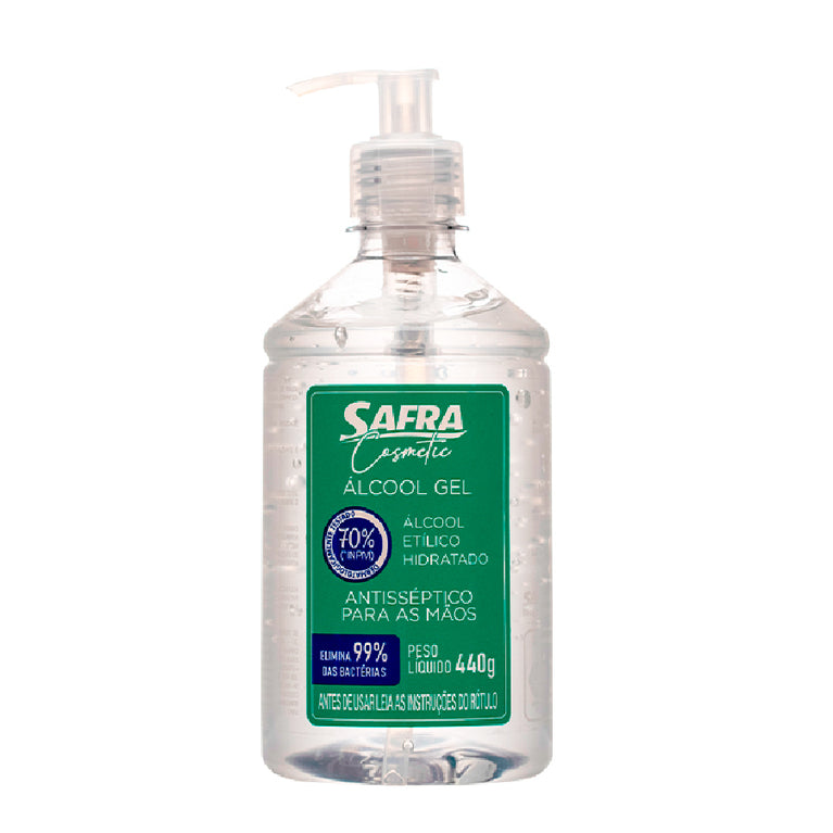 Gel Antisséptico para Mãos Cosmetic 440g Safra