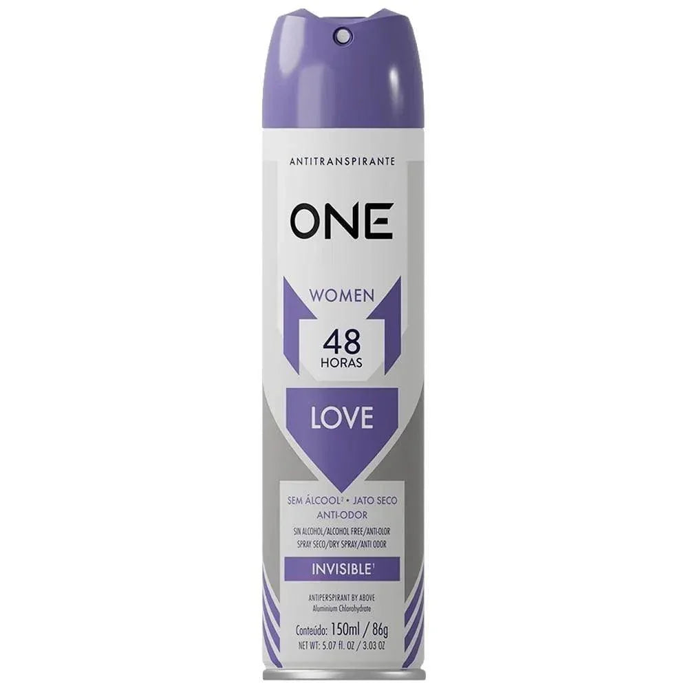 Desodorante Antitranspirante Aerosol Above One Love Feminino 48h 150ml - Drogaria Poupa Centro