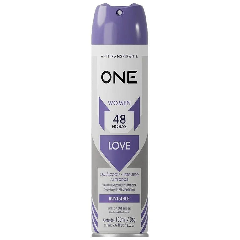 Desodorante Antitranspirante Aerosol Above One Love Feminino 48h 150ml - Drogaria Poupa Centro