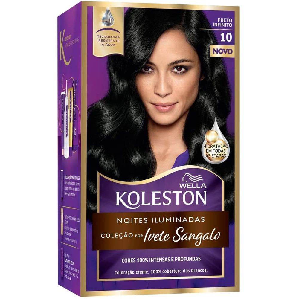 Tinta Koleston Nº1.0 Preto Infinito - Wella - Drogaria Poupa Centro