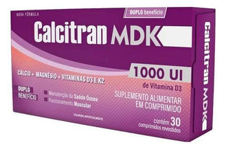 Calcitran Mdk Leve 90 Pague 60 Comprimidos Fqm - Drogaria Poupa Centro