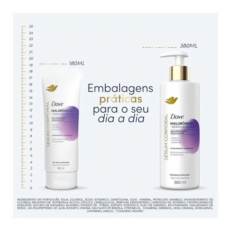 Sérum Hidratante Corporal Dove Hialurônico + Renovador 180ml
