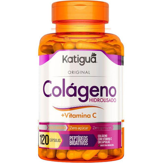 Colágeno Hidrolisado 120 Cápsulas 500mg Katiguá - Drogaria Poupa Centro