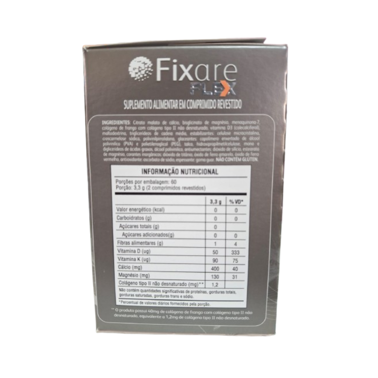 Fixare Flex Cálcio + Colágeno Com 120 Comprimidos