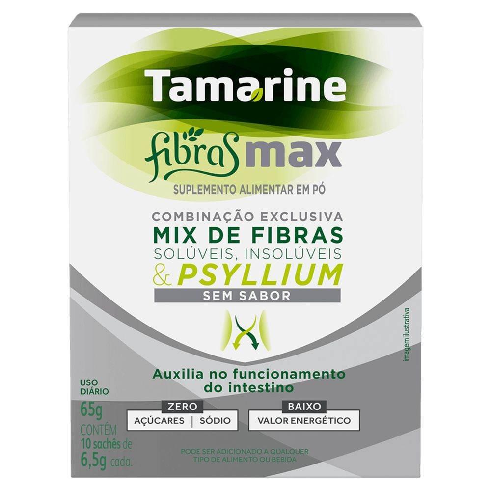Tamarine Fibras Max - 10 Sachês - Drogaria Poupa Centro