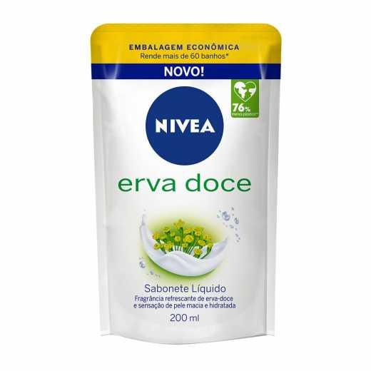 Refil Sabonete Liquido Nivea Erva Doce 200ml