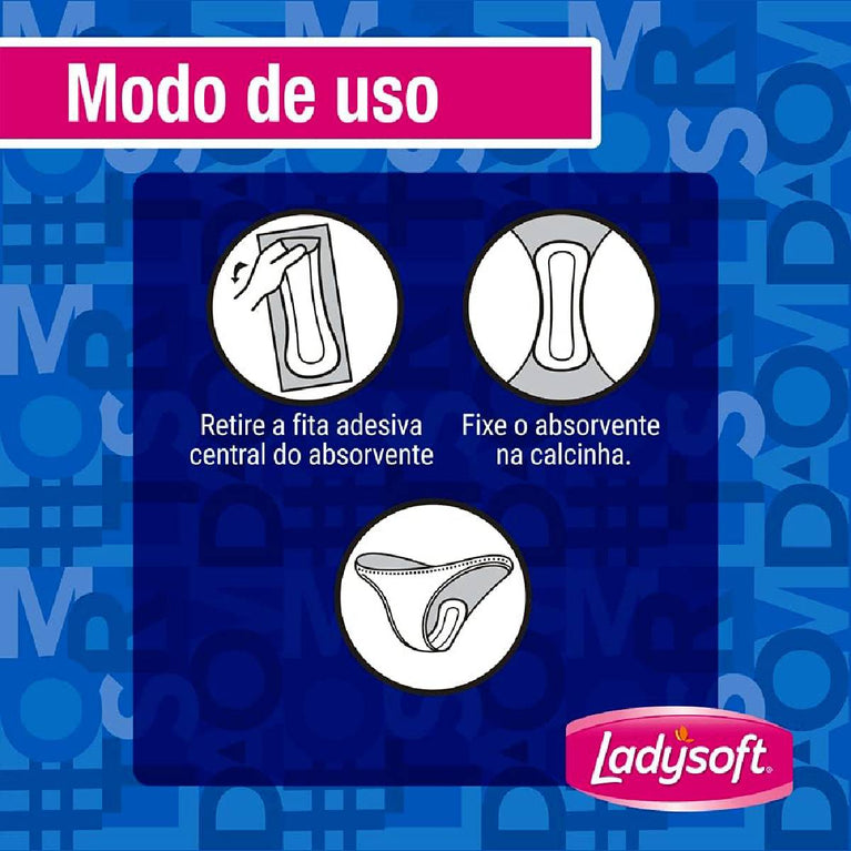 Absorvente Ladysoft Verde Médio 8 Unidades - Proteção e Conforto
