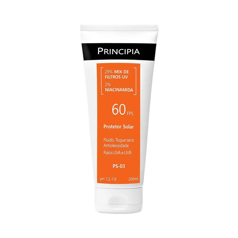 Principia Protetor Solar Corporal 29% Mix de Filtros Uv + 2% Niacinamida Fps 60 Ps-03 com 200ml