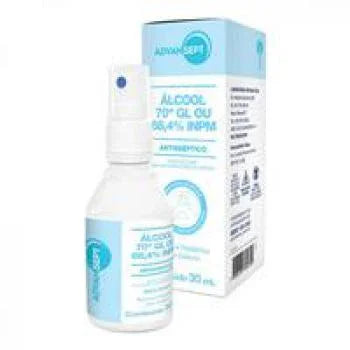 Alcool Adv 70% Spray 30Ml - Drogaria Poupa Centro