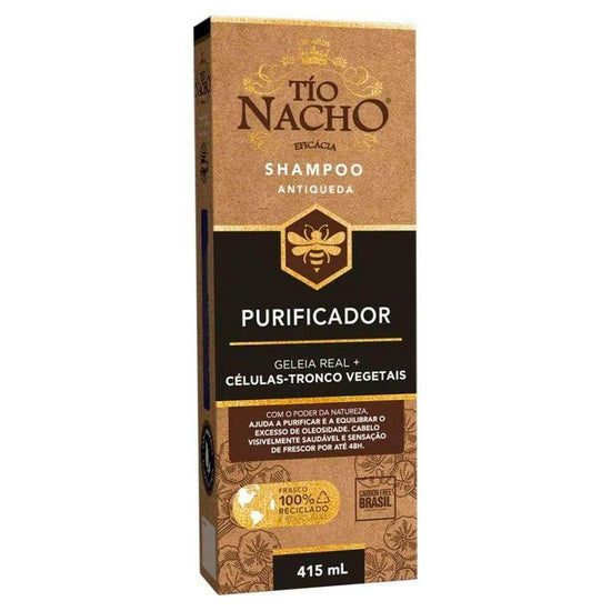 Shampoo Tío Nacho Antiqueda Purificante 415Ml - Drogaria Poupa Centro