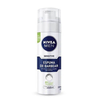 Espuma de Barbear Nivea Men 200g Sensitive - Drogaria Poupa Centro