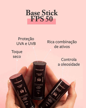 Base Stick Clara Fps 50 12G - Drogaria Poupa Centro
