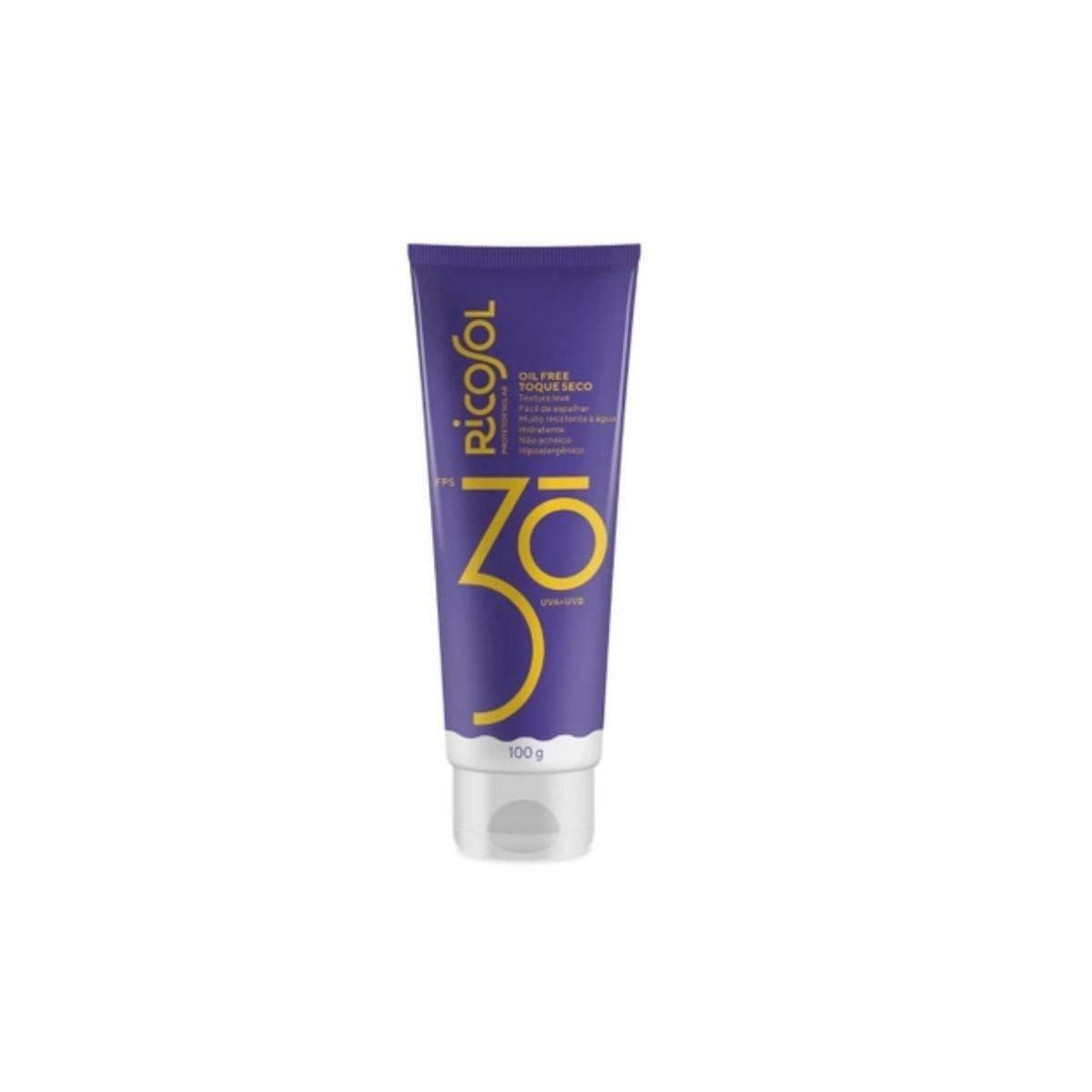 Protetor Solar Vegano Ricosol Oil-Free FPS 30 Loção 100g - Drogaria Poupa Centro