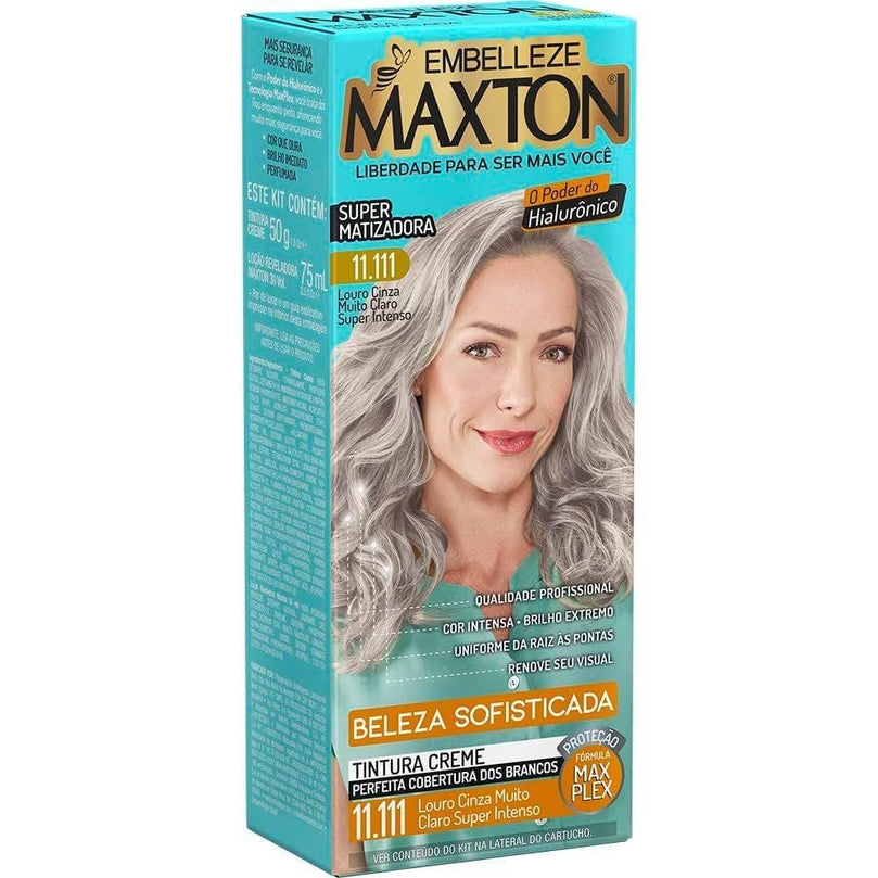 Kit Tintura Maxton Pratic Nº11.111 Louro Claro Super Intenso - Embelezze - Drogaria Poupa Centro