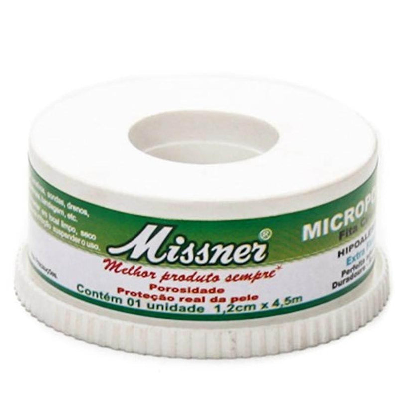 Fita Micropore Branco Missner 1,2cm x 10m - Drogaria Poupa Centro