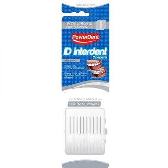 Refil para Escova Interdental PowerDent Id Interdent Ultra Fina Cilindrica 2Mm - Drogaria Poupa Centro