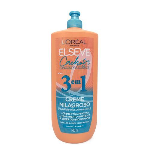Elseve Cachos Dos Sonhos 3Em1 500Ml - Drogaria Poupa Centro