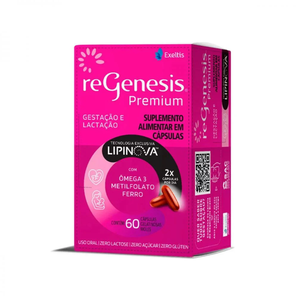 Polivitamínico Regenesis Premium - 60 Cápsulas Gelatinosas