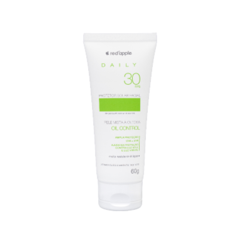 Protetor Solar Facial Red Apple Daily FPS 30 Pele Oleosa 60g