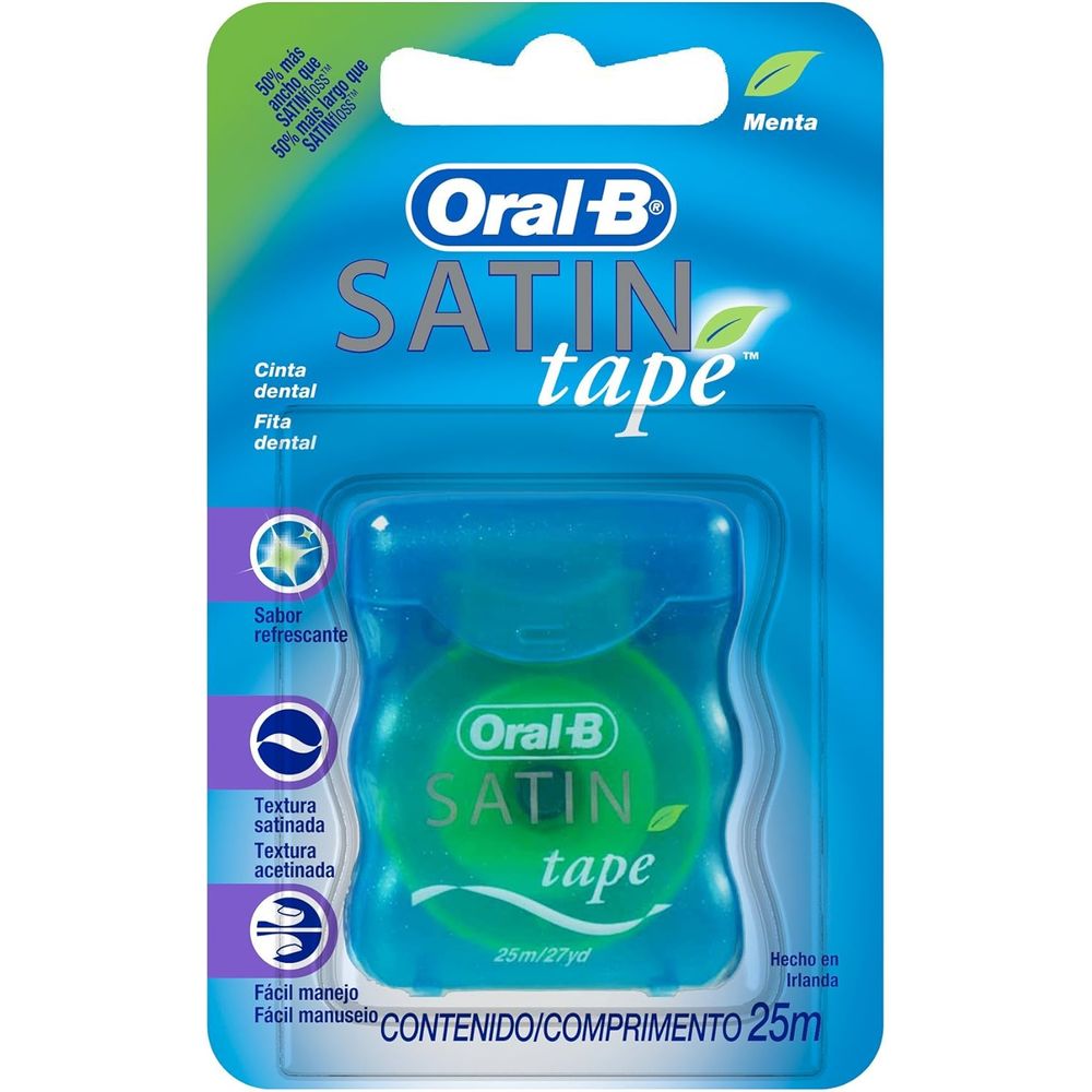 Fio Dental Oral-B Satin Tape Menta - 25m