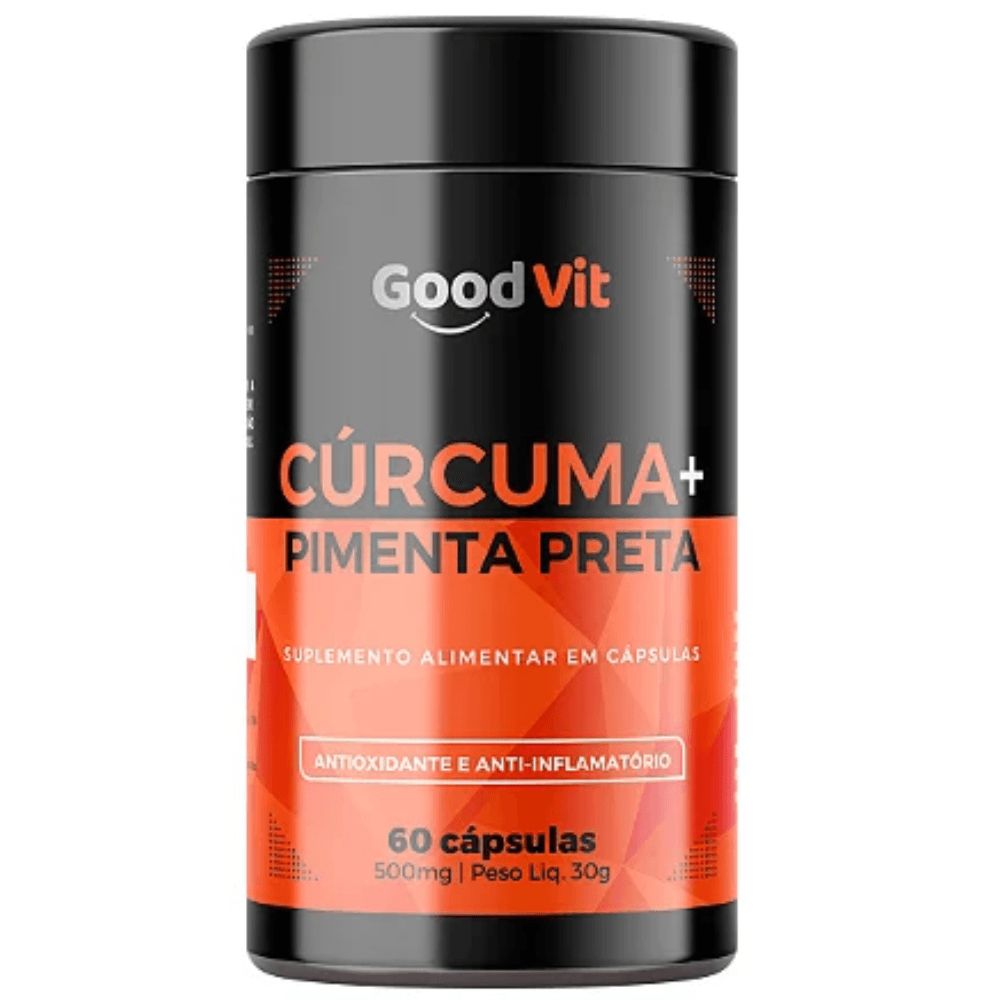 CURCUMA + PIMENTA PRETA 60CAPS 450MG GOOD VIT