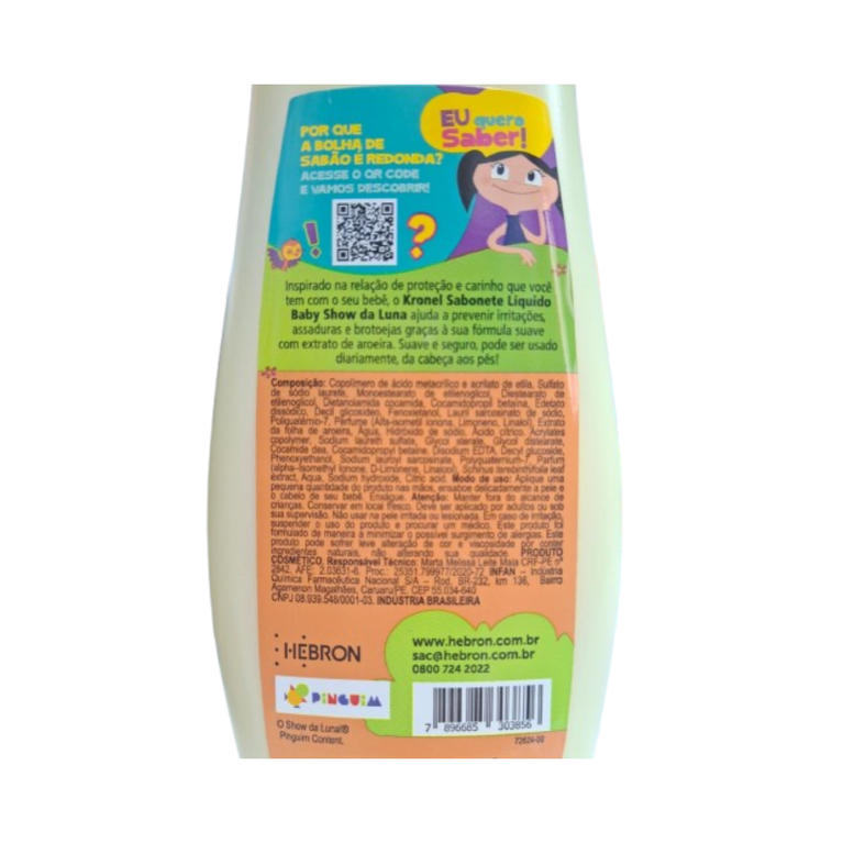 Sabonete Líquido Baby Kronel 250ml
