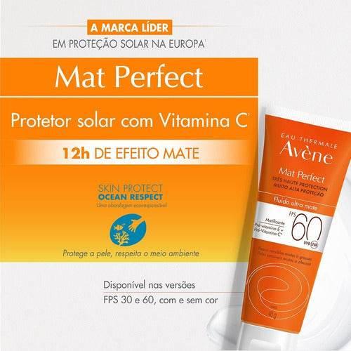 Avène Mat Perfect Fluido Ultramate Fps 60 Protetor Solar 40g - Drogaria Poupa Centro