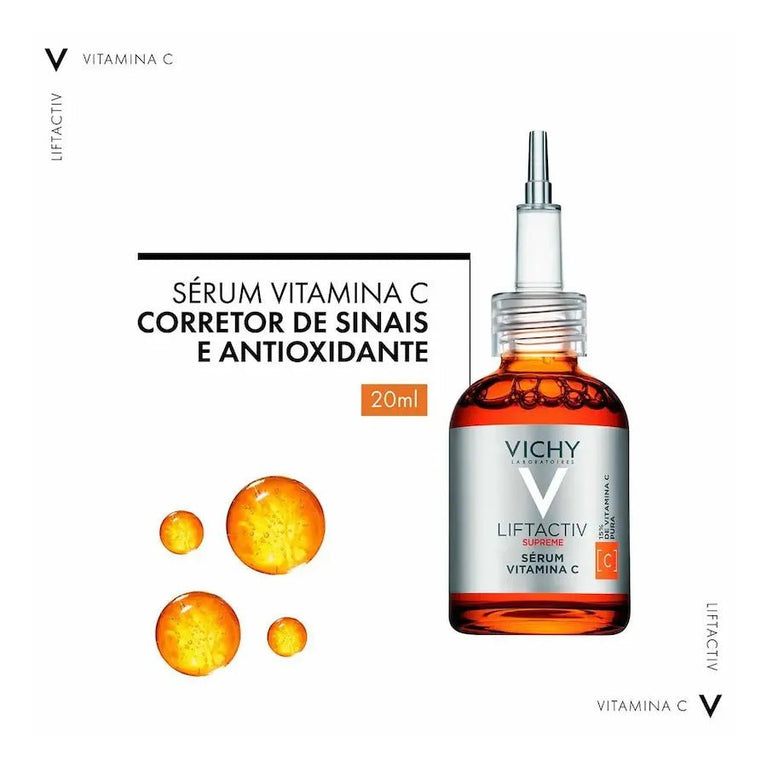 Sérum Facial Vitamina C Vichy Liftactiv Supreme Corretor de Sinais e Antioxidante 20ml