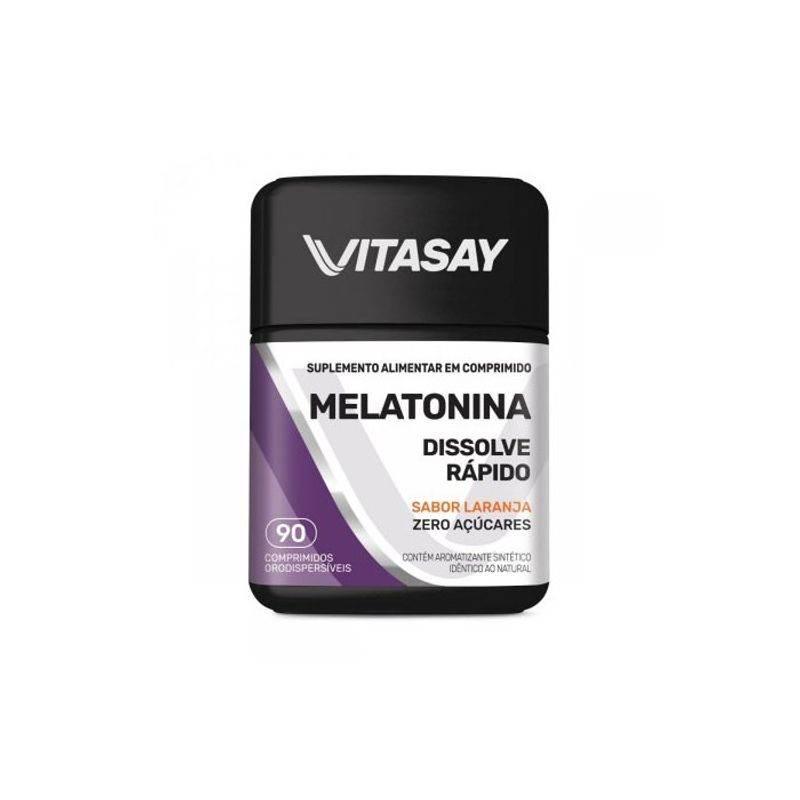 Melatonina 0,21mg Vitasay Laranja 90 comprimidos - Drogaria Poupa Centro