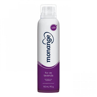Desodorante Monange Aerosol Flor de Lavanda 90g - Drogaria Poupa Centro