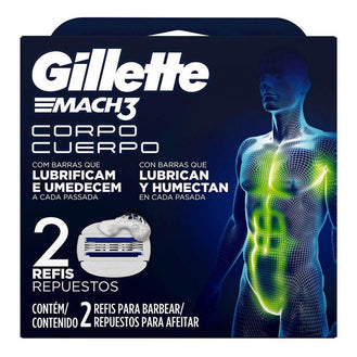 Carga Gillette Mach3 Corpo C/2 - Drogaria Poupa Centro