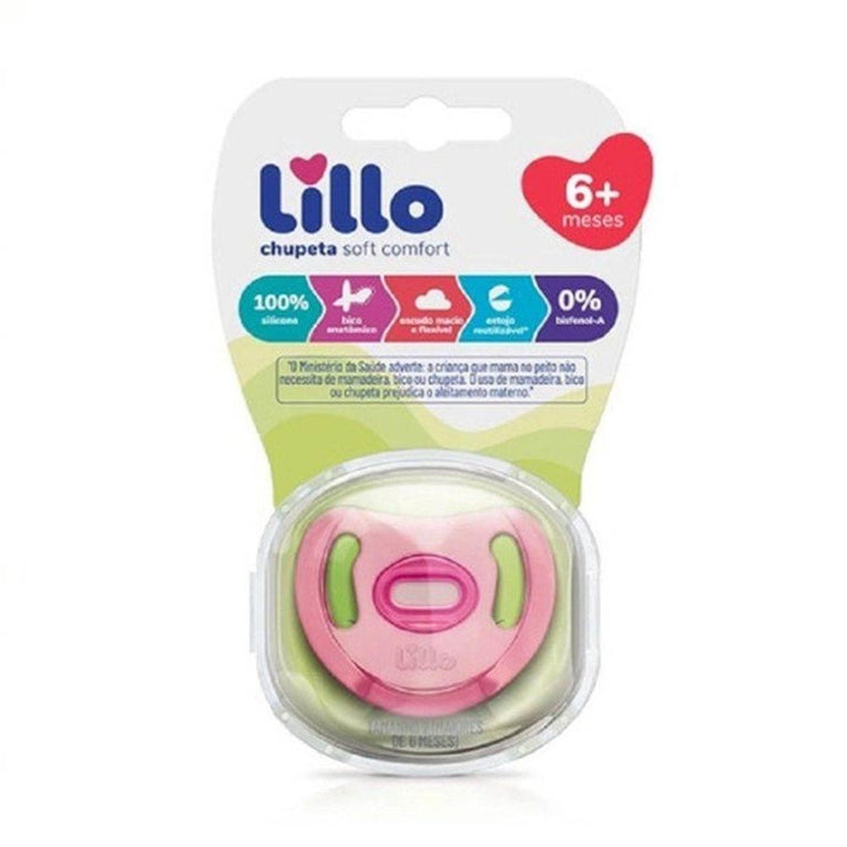 Chupeta Soft Comfort Tam2 Rosa Lillo - Drogaria Poupa Centro