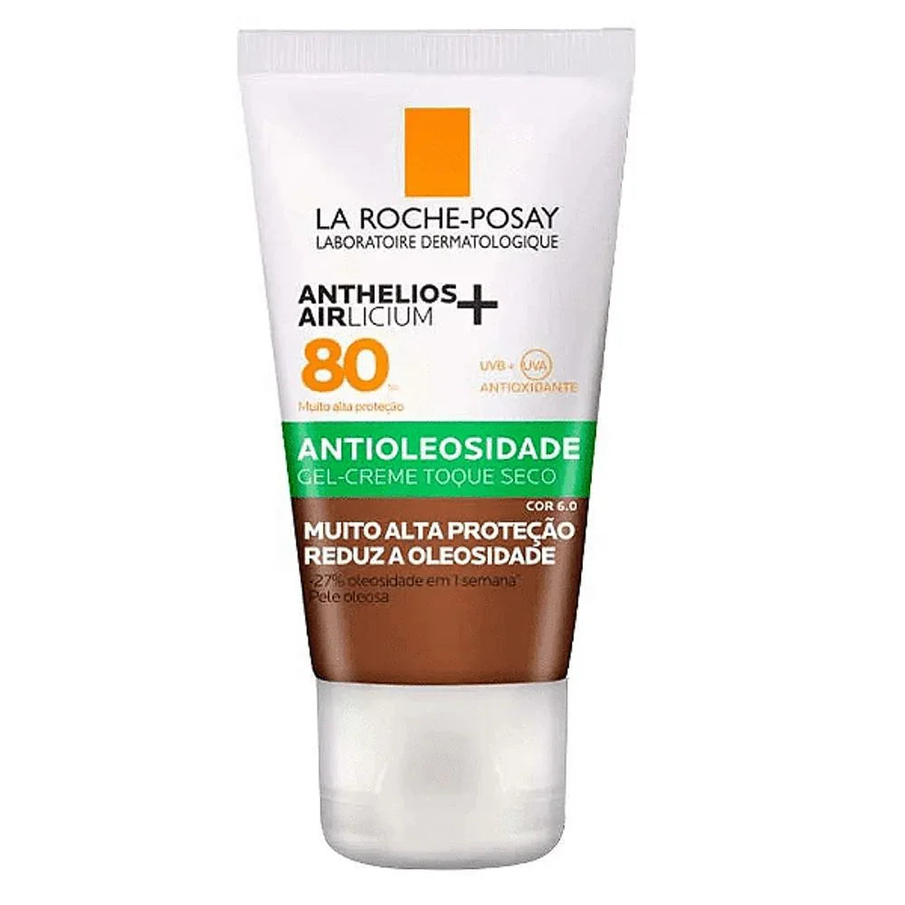 Protetor Solar Facial Anthelios Airlicium+ La Roche-Posay FPS 80 Cor 6.0 40G
