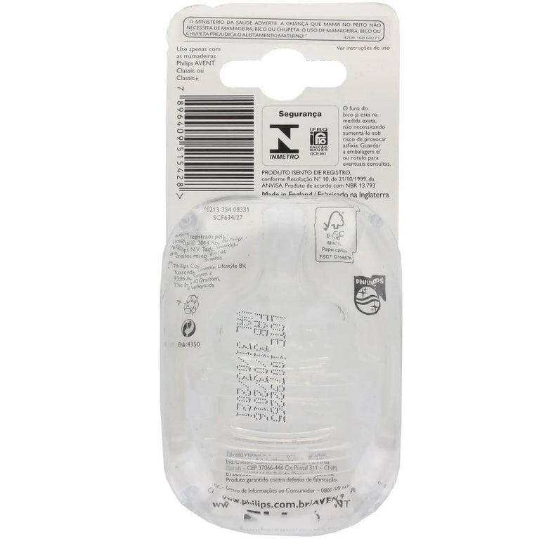 Bico de Mamadeira Philips Avent Classic Nº4 2 un