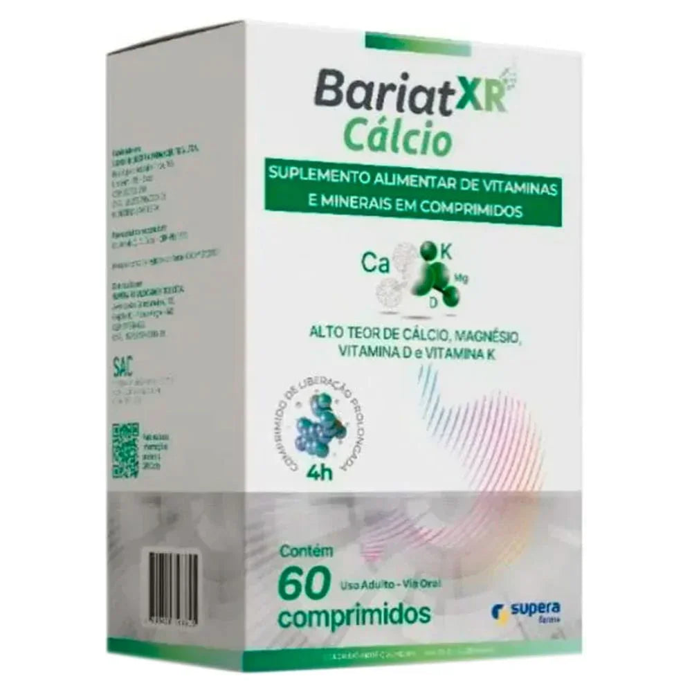 Bariat Xr Calcio 60 Comprimidos Supera - Drogaria Poupa Centro