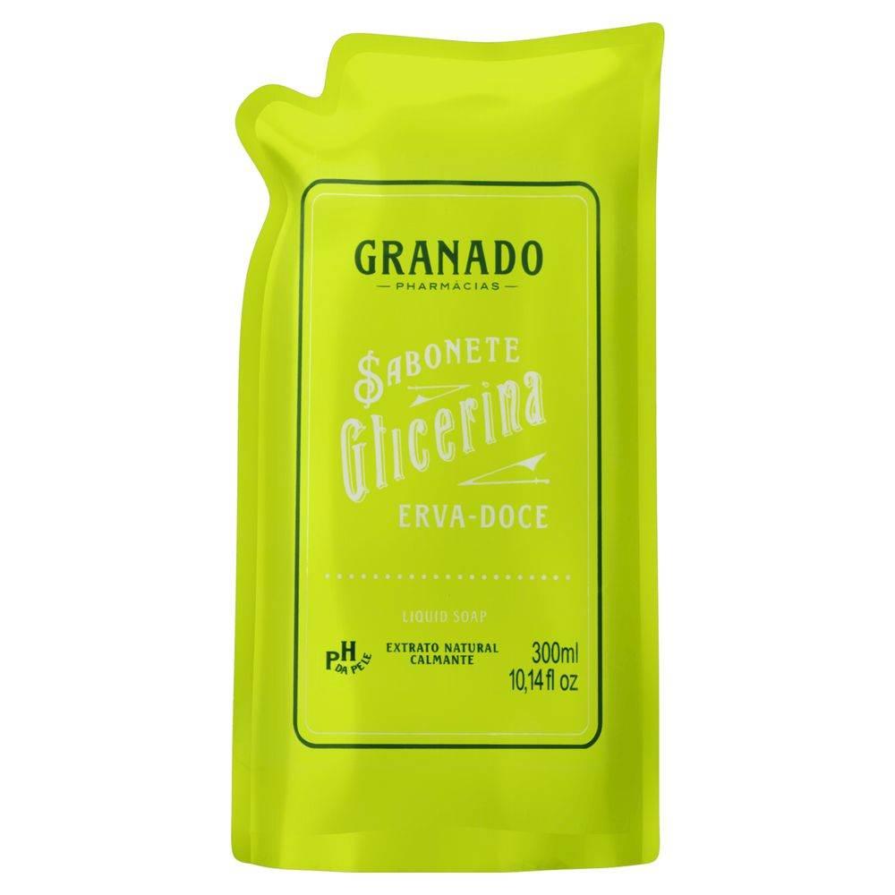 Sabonete Líquido Granado Glicerina Erva Doce - 300ml - Drogaria Poupa Centro