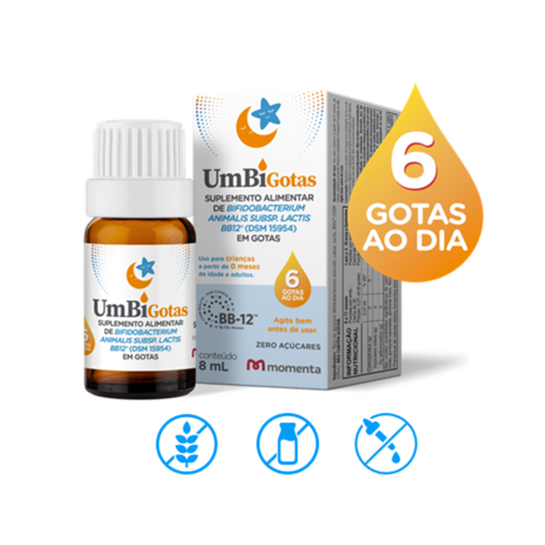 Umbi Gotas Solução 8 mL + 4ml Grátis
