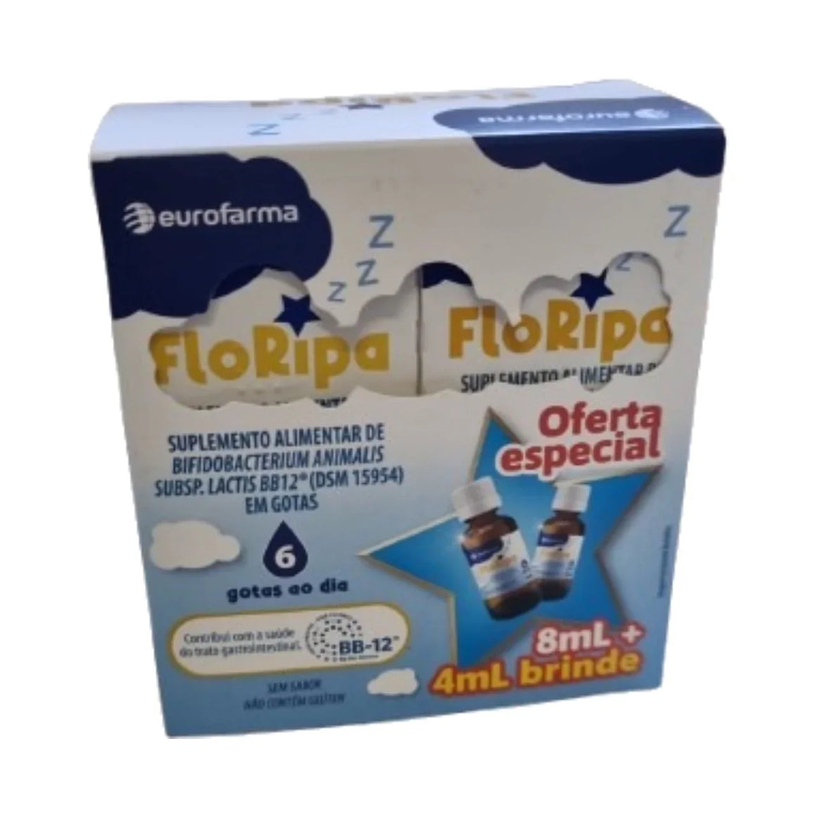 Suplemento Alimentar Floripa Gotas - 8Ml + 4Ml