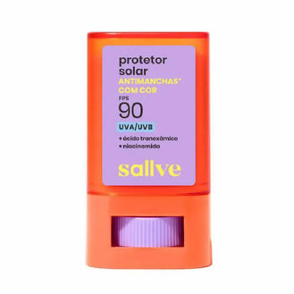 Protetor Solar Facial Bastão Sallve FPS 90 Antimanchas Cor 3 15g